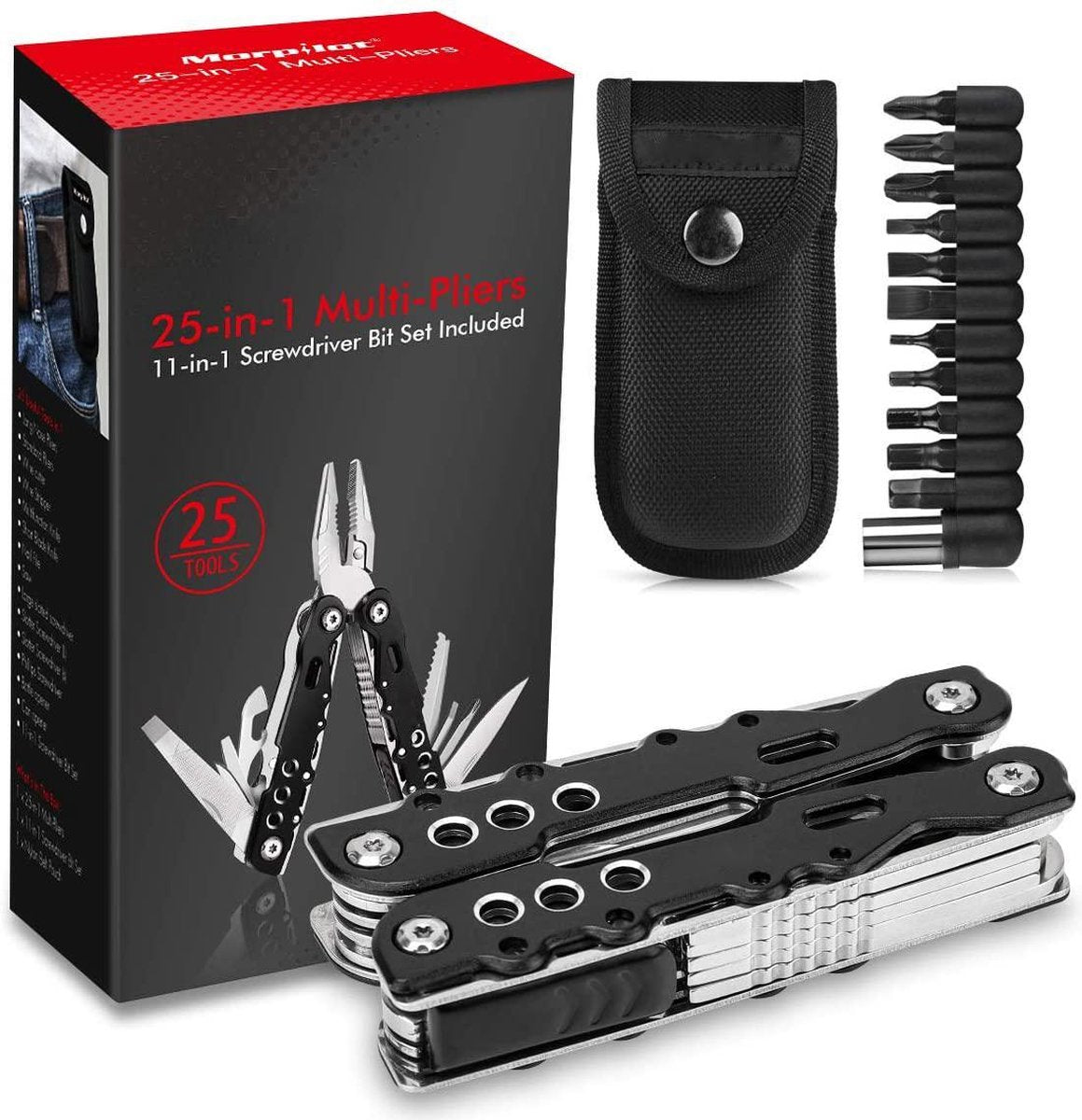 Sefaras Tactisch Zakmes - Zakmes set - Survival Mes - Kampeer Zakmes - Multitool - Scouting mes - WorkPro