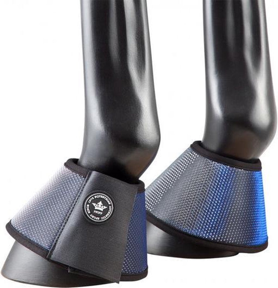 PFIFF hoefschoenen springschoen Shine Bright L blauw-zilver