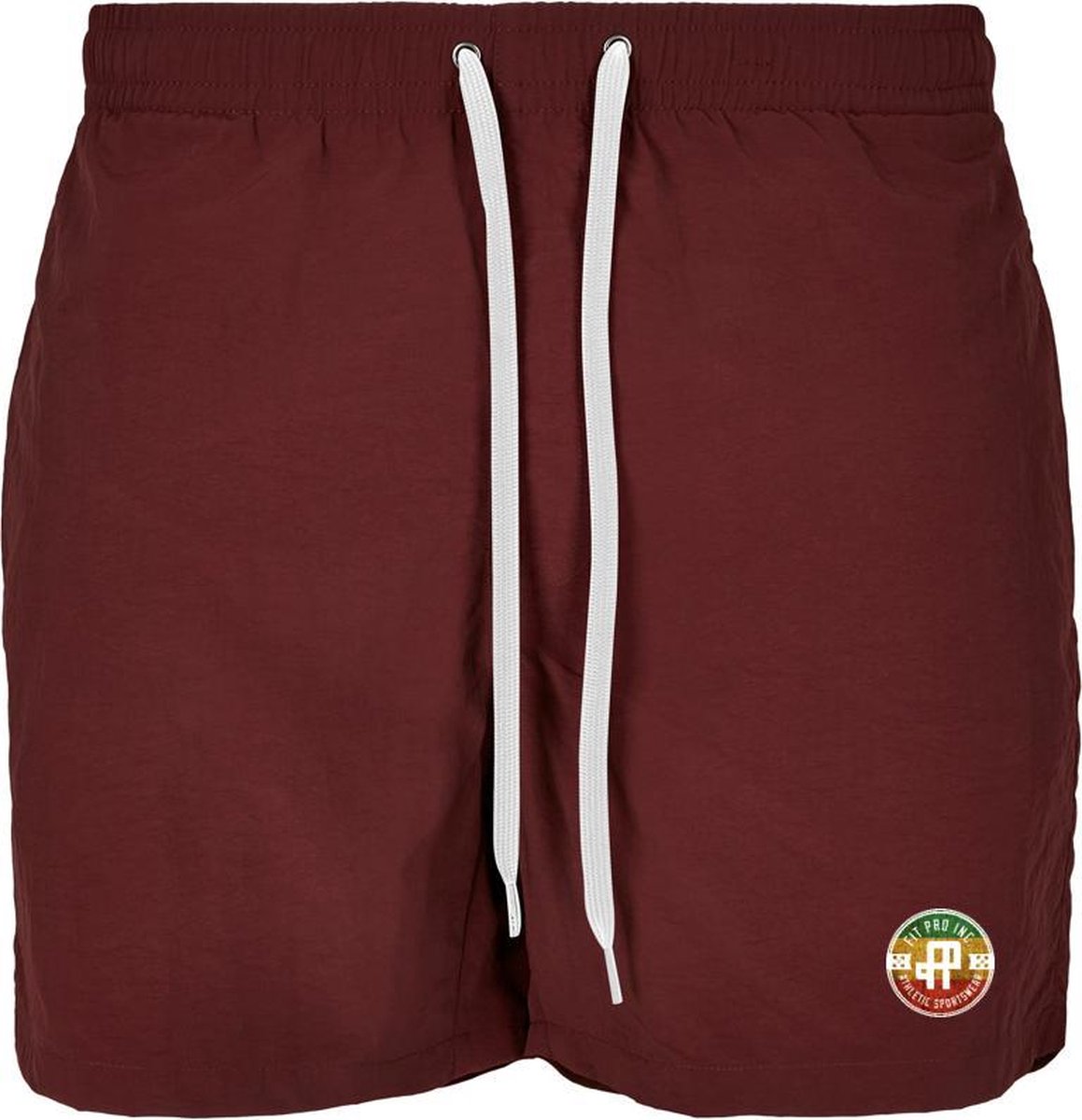 FitProWear Zwembroek Bordeaux Rood Maat XL - Mannen - Unisex - Vrouwen - Zwemkleding - Short - Touwtjes - Swimwear - Zwemmen - Polyester - Nylon - Sportkleding - Trainingskleding - Casual -