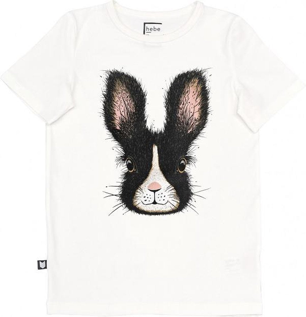 HEBE - shirt - korte mouwen - paashaas - Maat 98/104