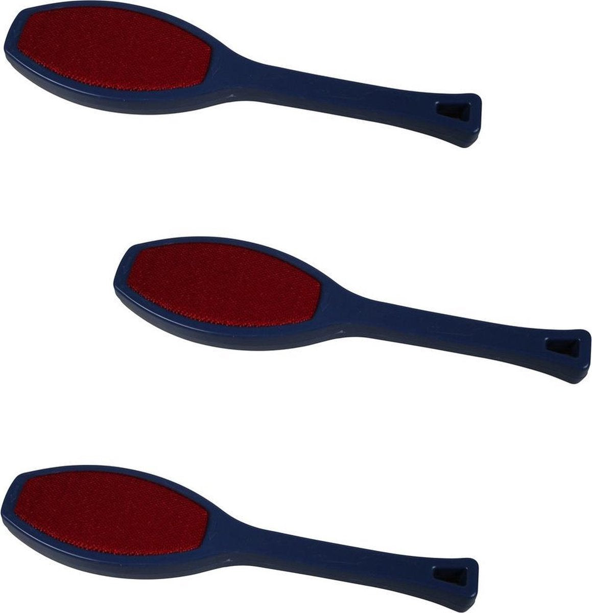 3x stuks dubbelzijdige pluizenborstel voor kleding en interieur