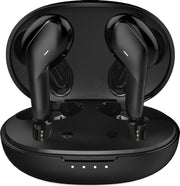Tuddrom T19 Zwart - Wireless Earbuds Oordopjes met Powerbank Opbergdoos - Polymer Composite Diaphragm Drivers - Bluetooth 5.0 - IPX5 Waterdicht - 2 Jaar Garantie