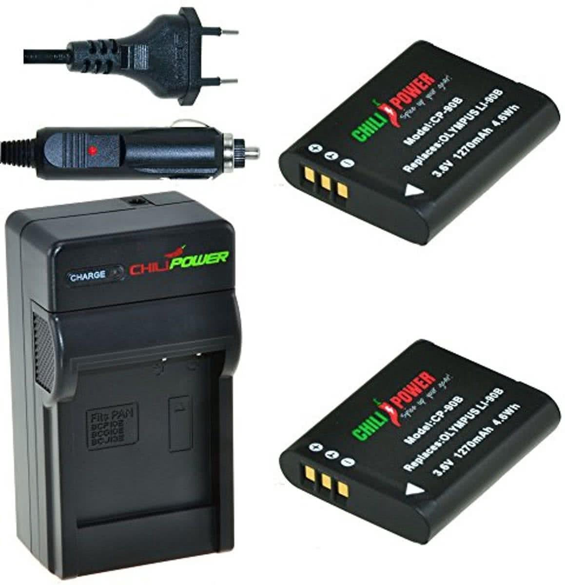 ChiliPower Li-90B Fuji Kit - Camera Batterij Set