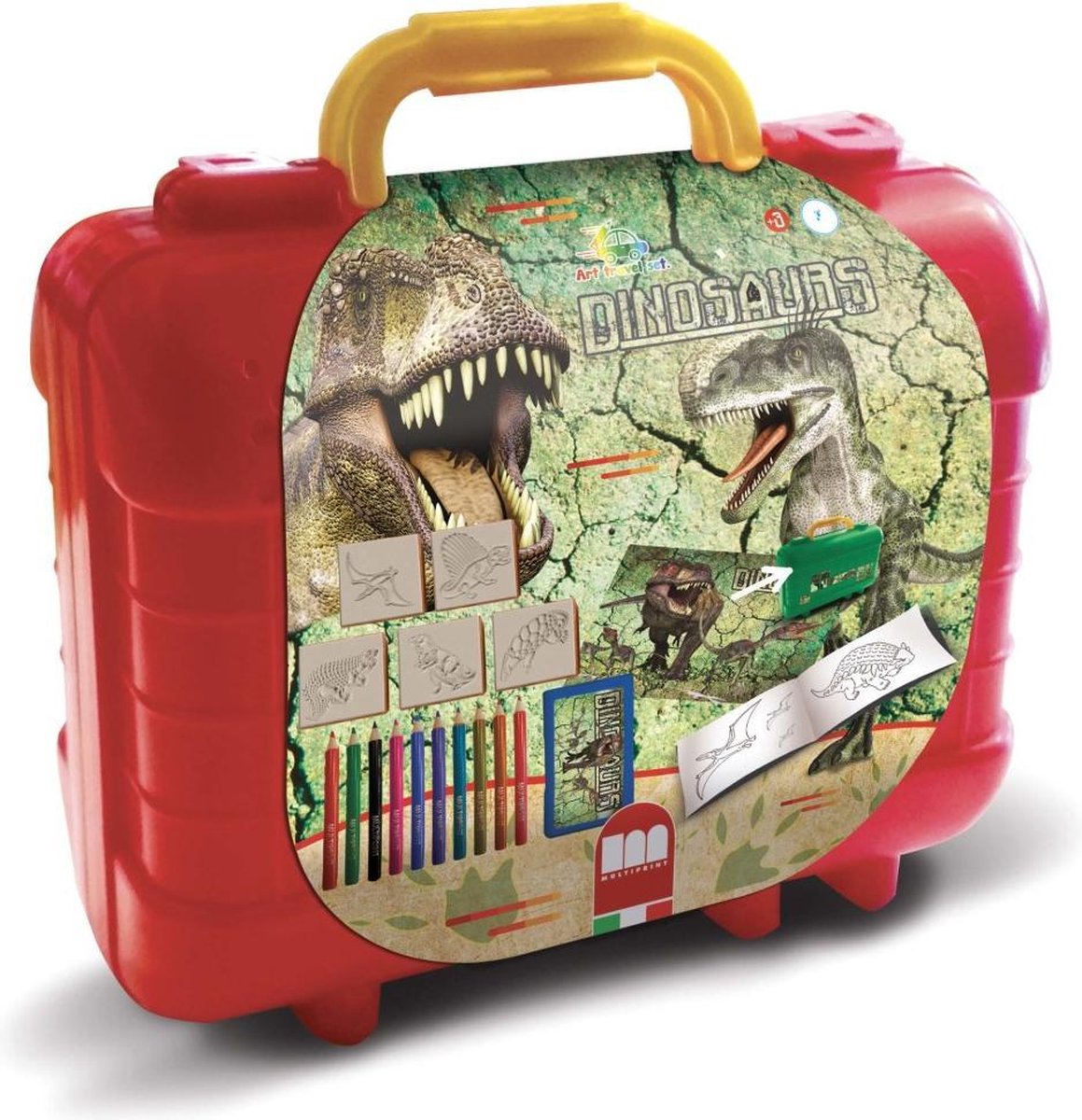 Schrijfset koffer Dinosaurs 81-delig