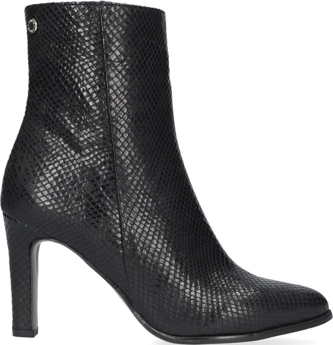 Notre-V 7436 Enkellaarsjes - Enkelboots - Dames - Zwart - Maat 41