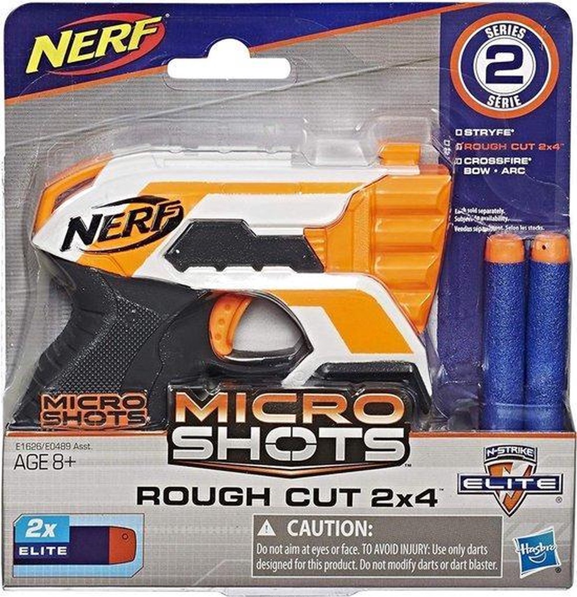 NERF Microshots Roughcut- Blaster - Inclusief 2 darts