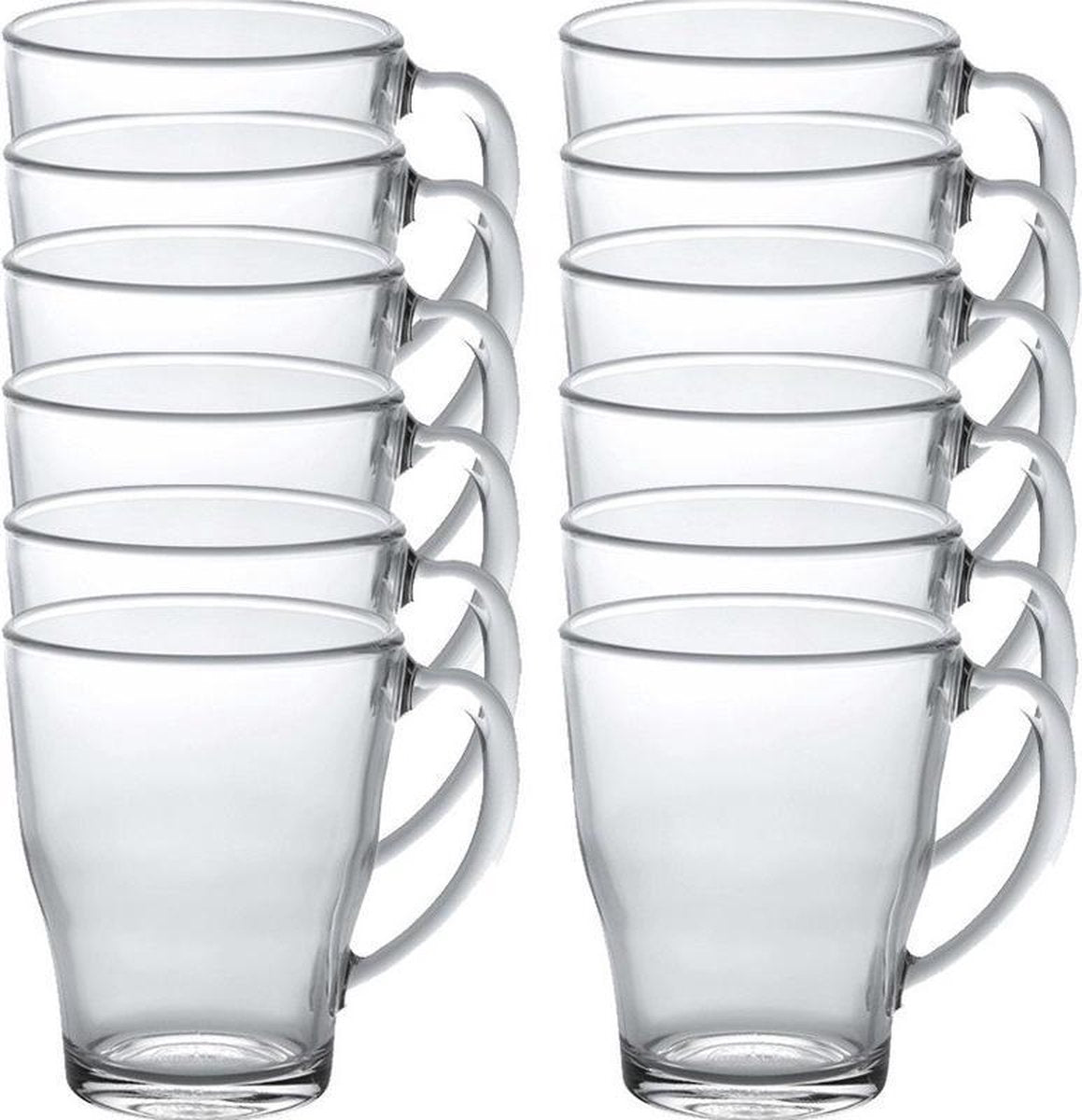 12x Theeglazen/koffieglazen Cosy transparant 350 ml