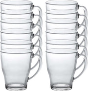 12x Theeglazen/koffieglazen Cosy transparant 350 ml