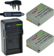 ChiliPower 2 x NB-10L accu's voor Canon - Charger Kit + car-charger - UK version