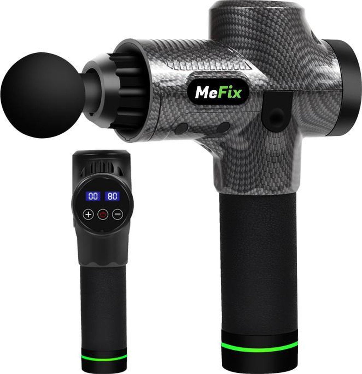 MeFix® Massage Gun - Professioneel - Sport en Relax Massage - Massage Pistool - Carbon