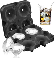 Diamant ijsblokjesvorm met deksel - ijsblokjesmaker - silicone ijsvormpjes - ijsblokjes - vaderdag kados - cadeautjes vader - papa geschenk - cadeau mannen verjaardag