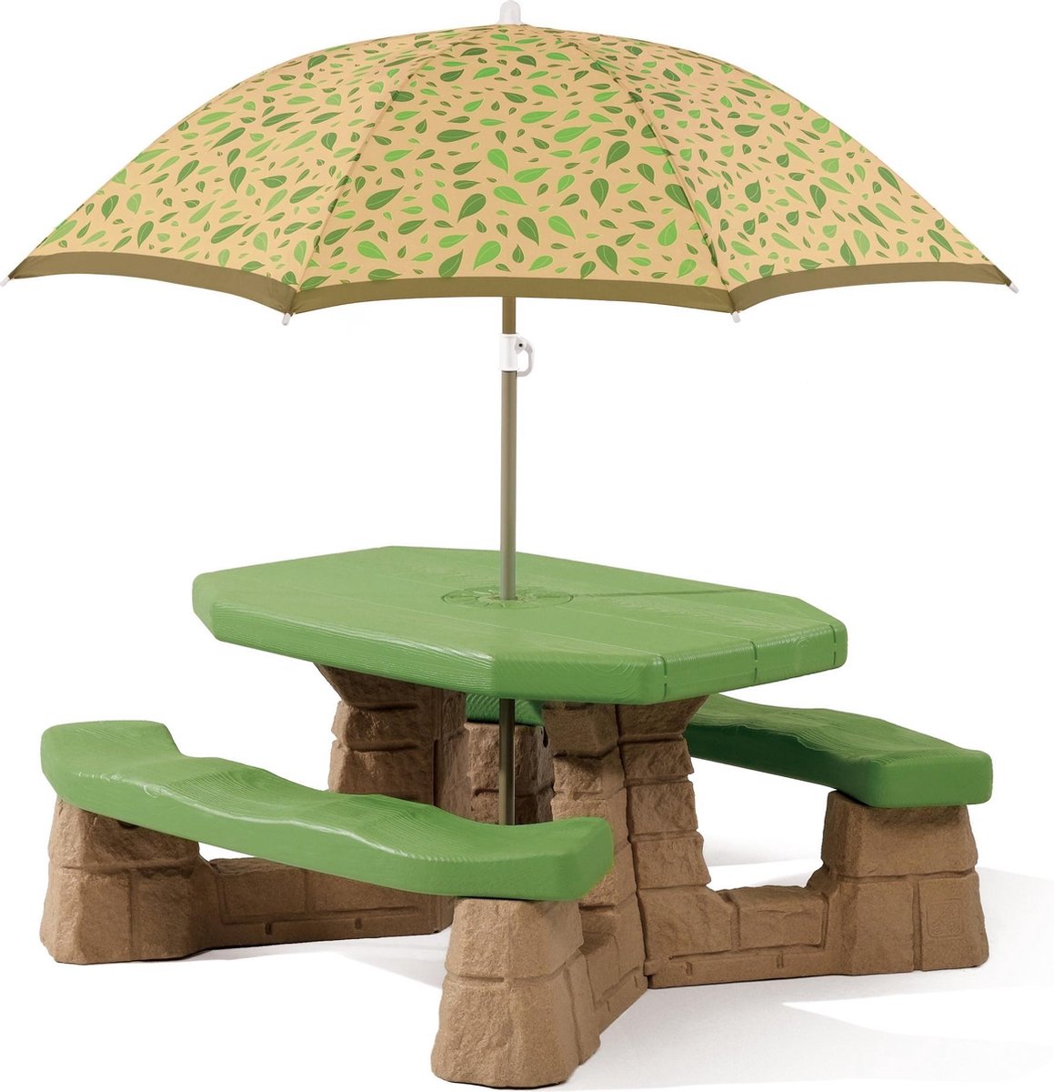 Step2 Picknicktafel met hoogte verstelbare parasol - Naturally Playful - voor 6 kinderen