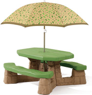 Step2 Picknicktafel met hoogte verstelbare parasol - Naturally Playful - voor 6 kinderen
