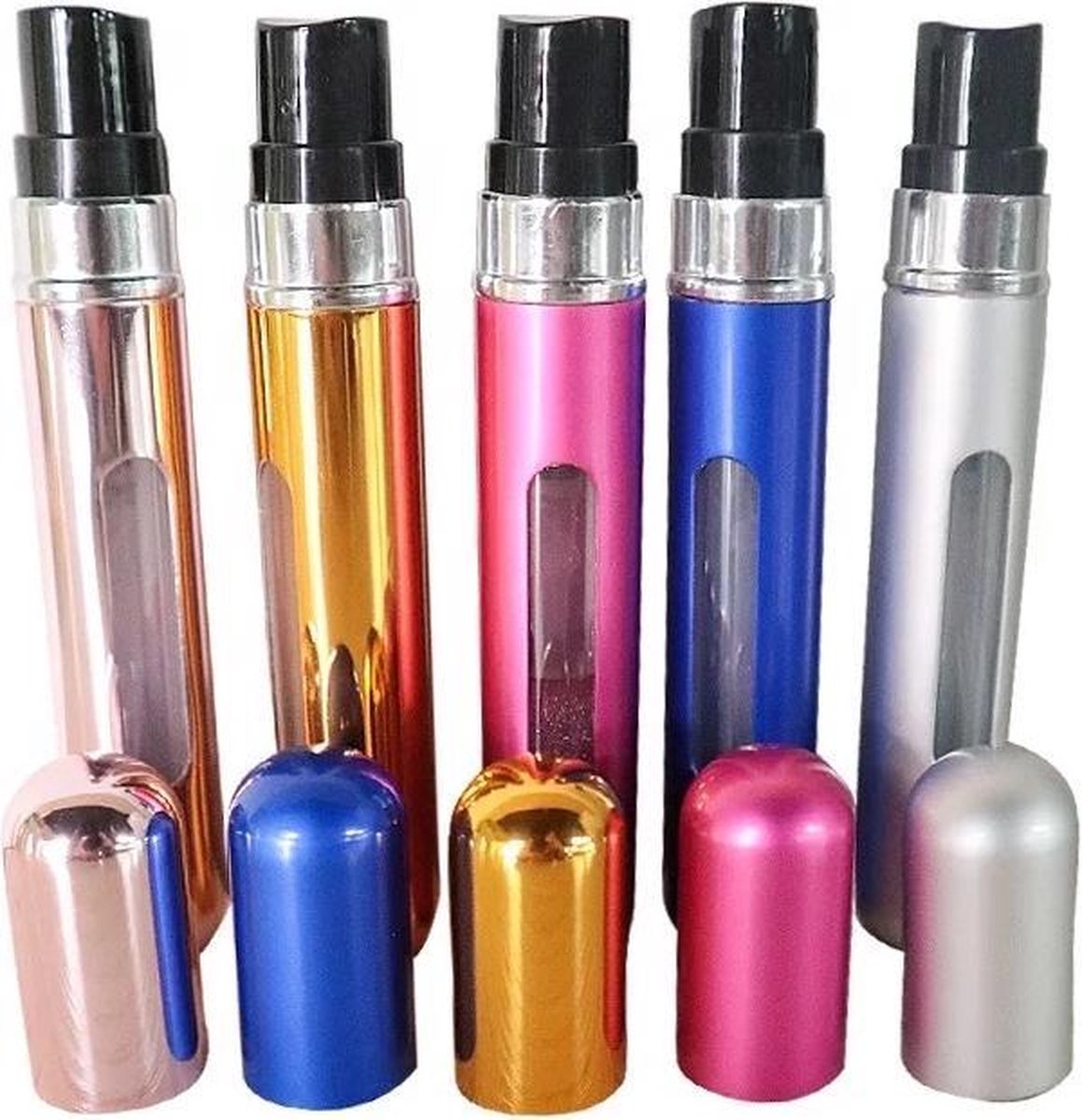 Mini Parfum Flesje 3 stuks- navulbaar| Travel Formaat Navulbare Parfum Verstuiver-Lipstick Formaat/ LOUZIR