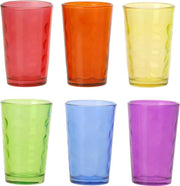 Excellent Houseware Multicolor drinkglazen - 6 stuks - OP = OP
