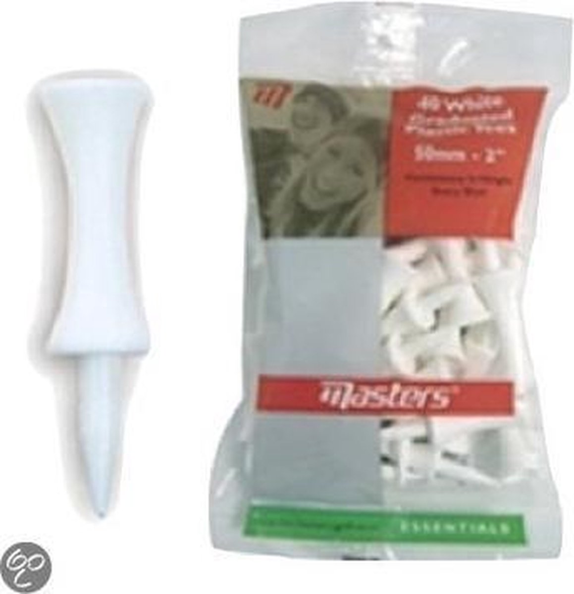 Masters - Graduated Tees 2" White 25 stuks