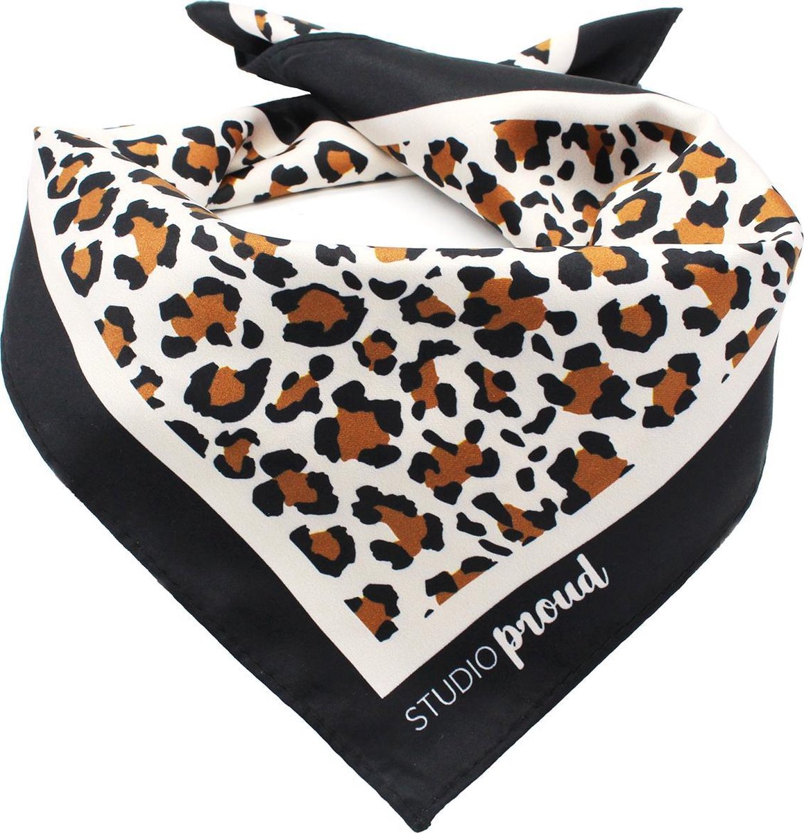 Studio Proud - Bandana - Sjaal -  tijgerprint  - te combineren met de tijgerprint halsband en hondenriem