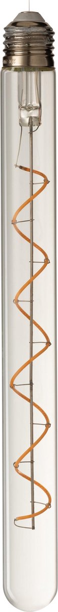 J-Line Ledlamp In Doos Spiraal Glas Geel/Transparant E27
