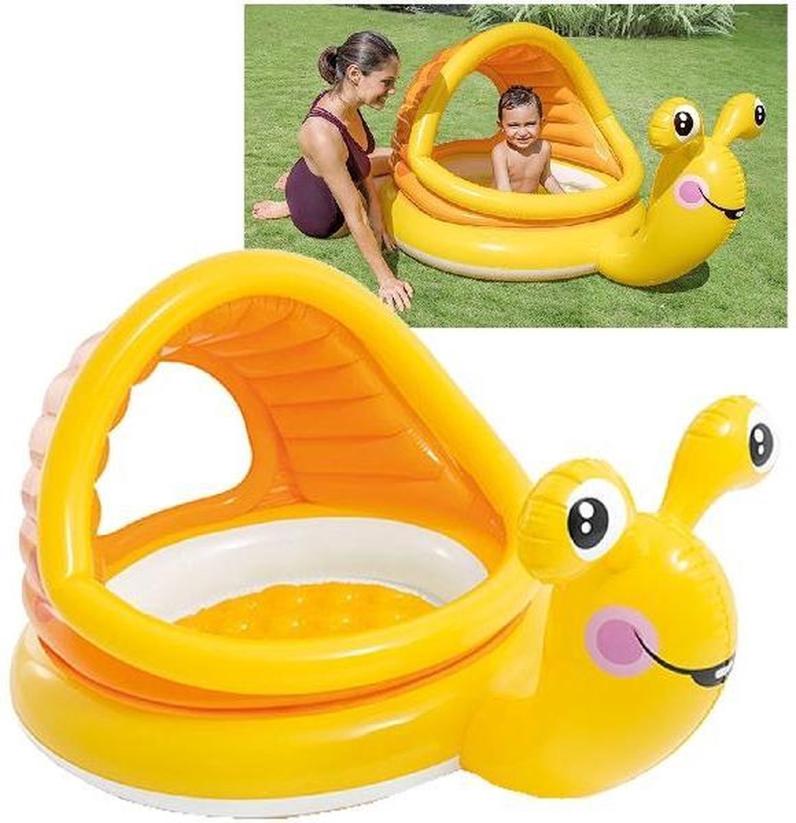 Zwembad opblaasbaar baby Intex slak: 145x102x74 cm