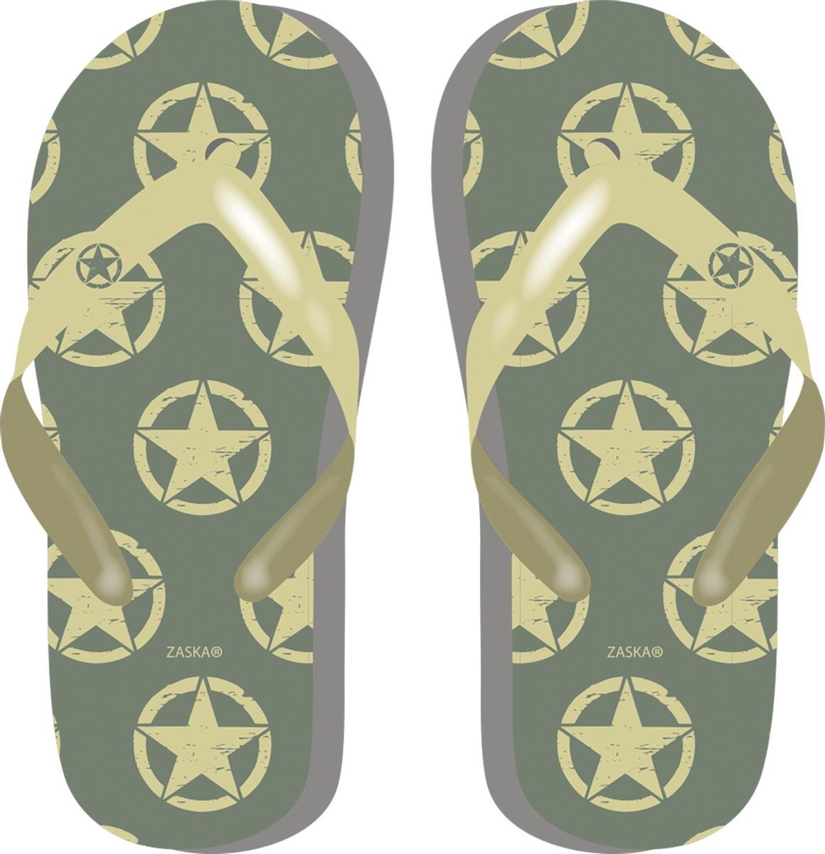 Arditex Teenslippers Military Unisex Donkergroen Maat 32