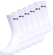 Puma Sport Crew (6-Pack) Sokken (regular) - Maat 47-49 - Unisex - wit/zwart