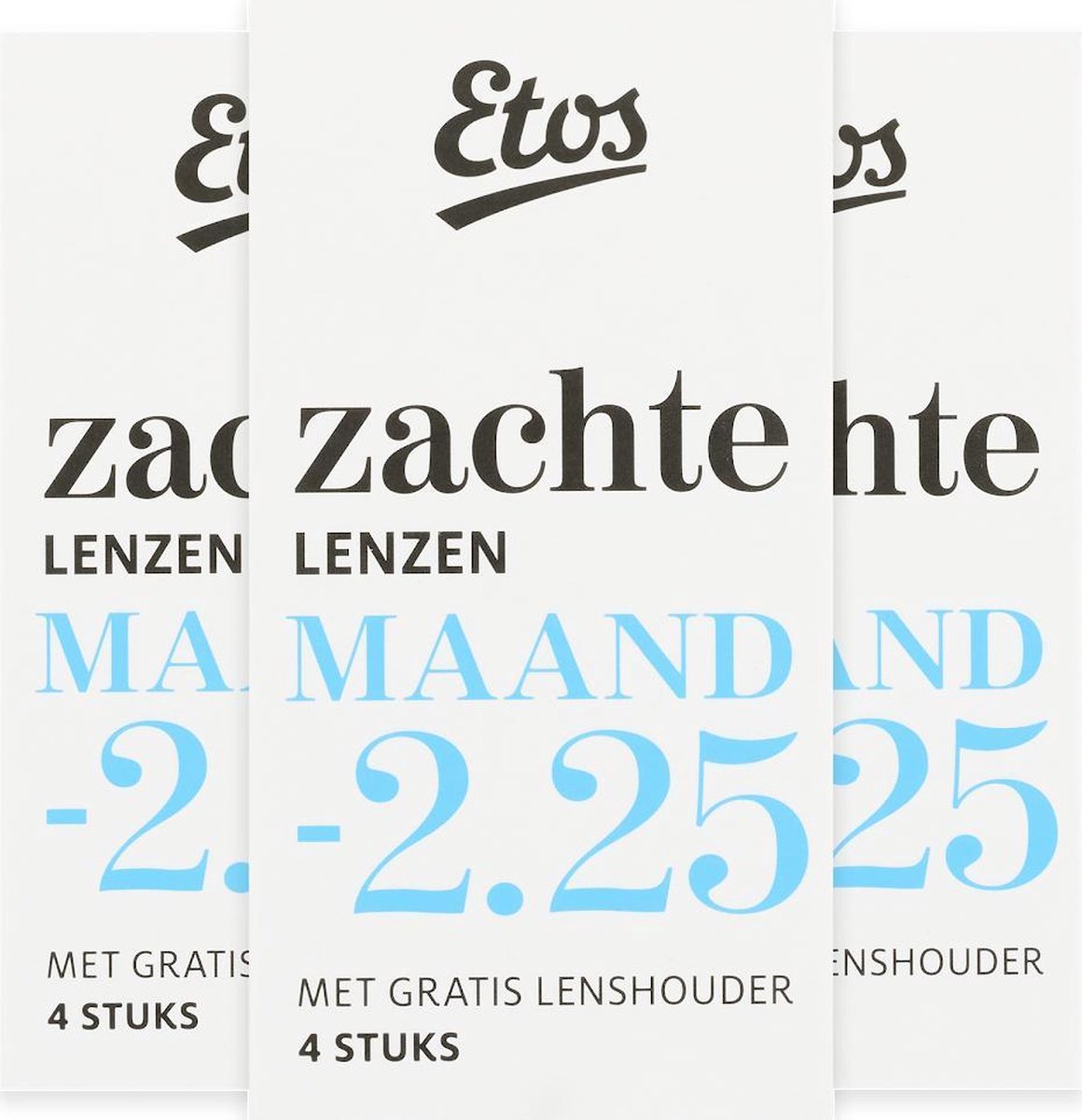 Etos Zachte Maandlenzen -2.25 - 3x4 stuks