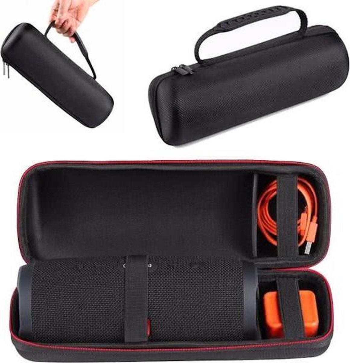 Opberghoes Voor JBL Charge 3 / Pulse 2 Speaker - Beschermhoes Travel Case Cover Hoes