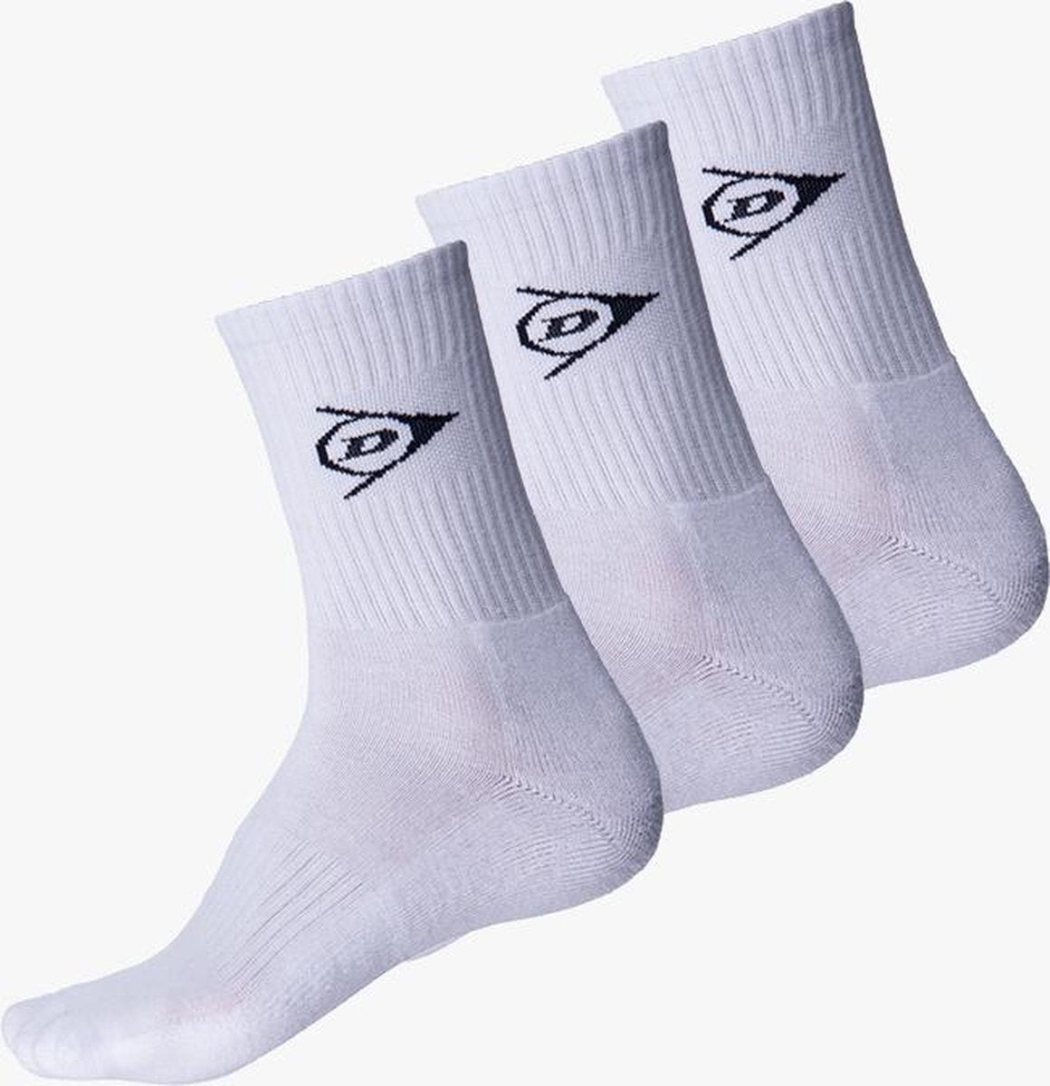 Dunlop Crew tennis socks men wit  (3 PACK)