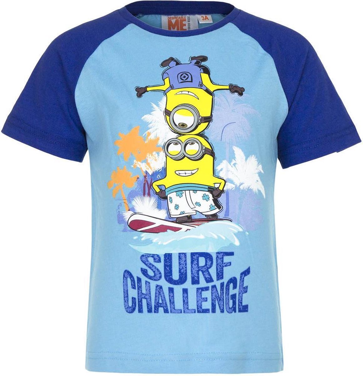 Minion t-shirt - Surf Challenge - blauw - maat 104 (4 jaar)
