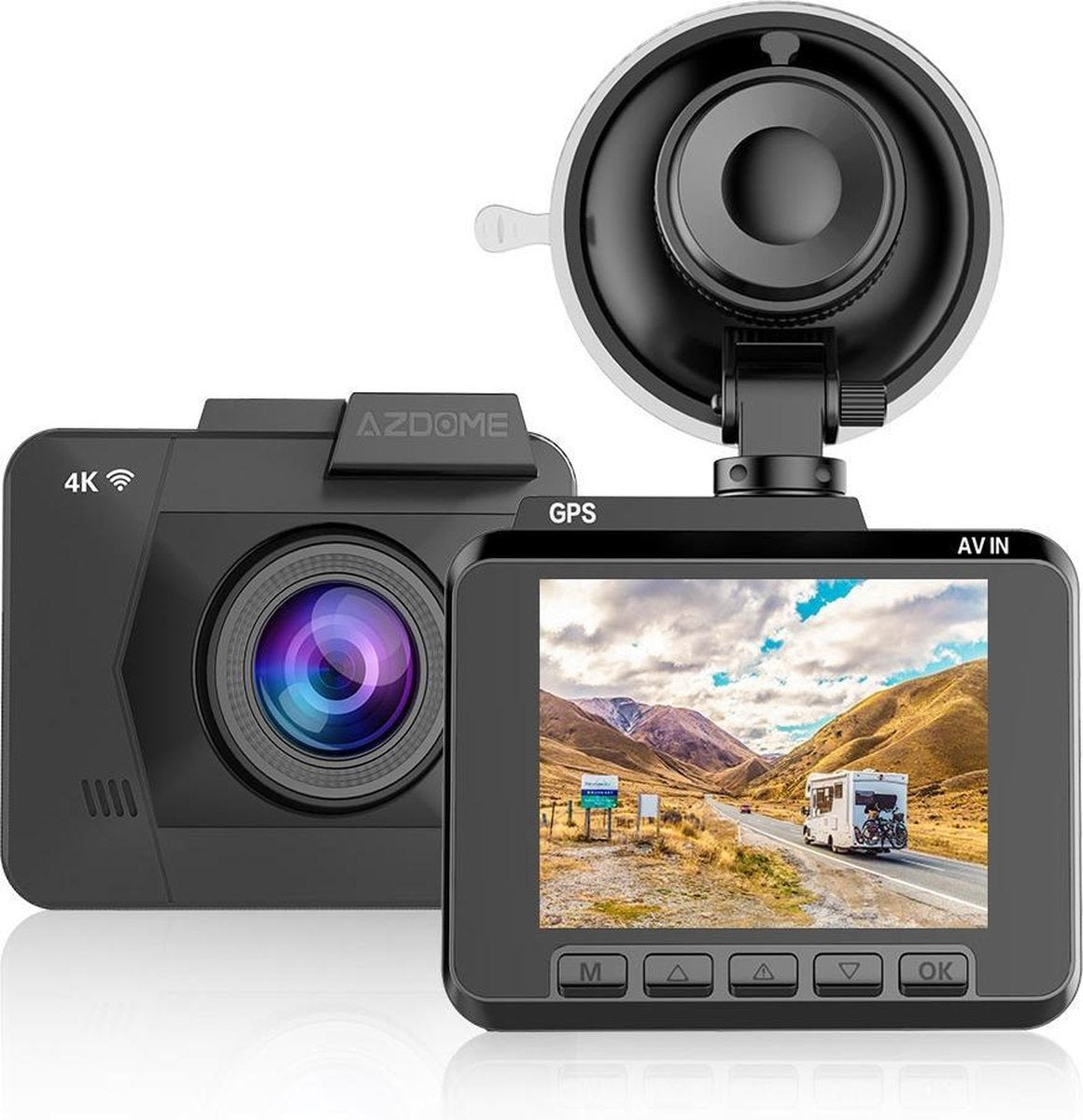 AZDome M06 4K 1CH Wifi GPS dashcam voor auto