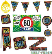 60 jaar verjaardag versiering pakket XL