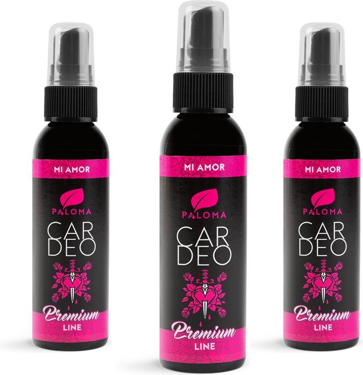 Car Deo Auto Deodorant Premium Line Luchtverfrisser Mi Amor Multi Pack - 3 x 65 ml