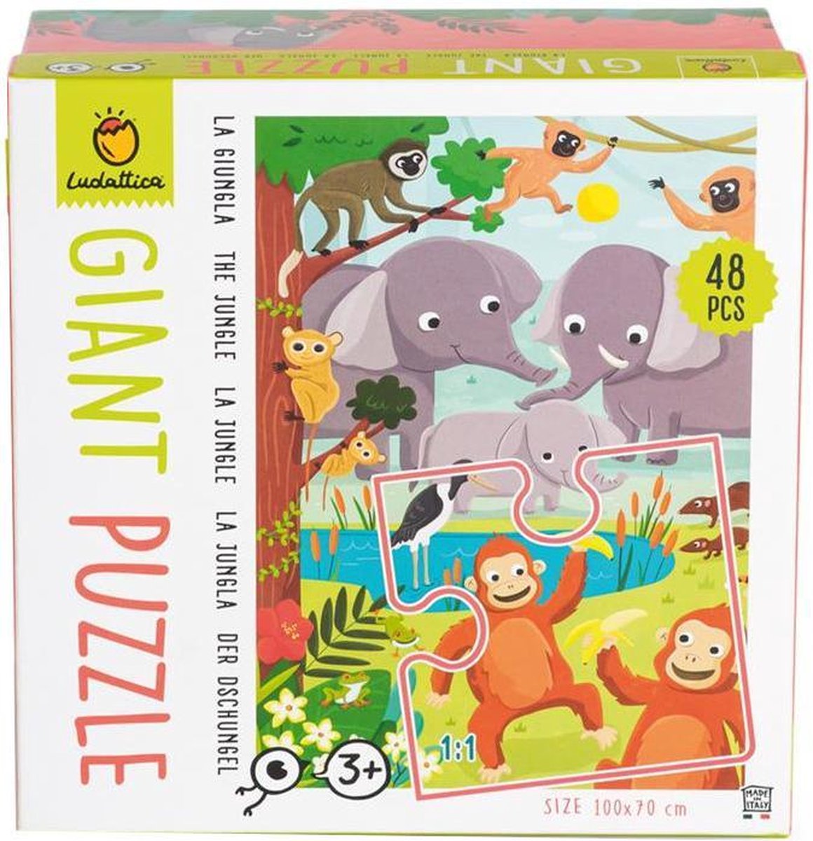 Puzzel - Vloerpuzzel - Jungle - 48st. - 100x70cm