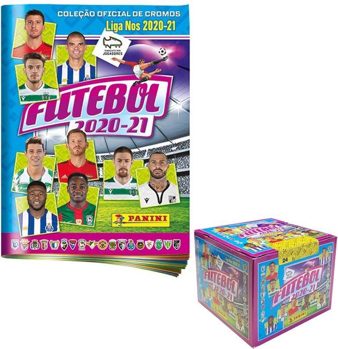 PANINI - FUTEBOL 2021 - 1 ALBUM + 1 DOOSJE VAN 50 ZAKJES - PROMO PACK