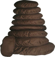 Keddoc Ligkussen+rits bruin 65 cm