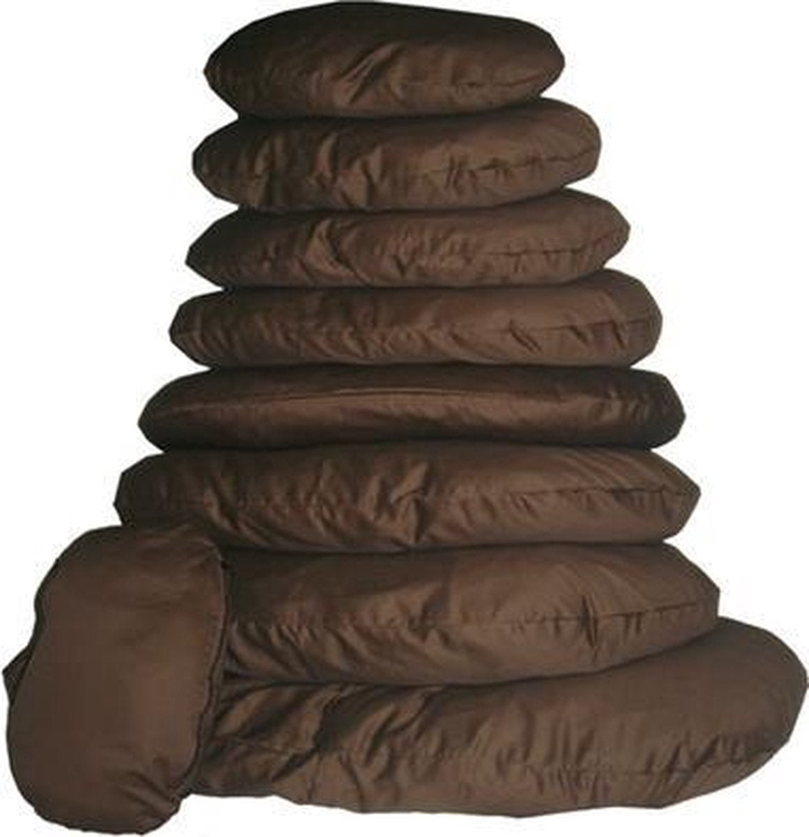 Keddoc Ligkussen+rits bruin 65 cm