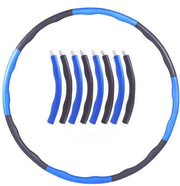 Dentools Fitness Hoela Hoep - Hula hoop met gewicht - 8 delig - Blauw