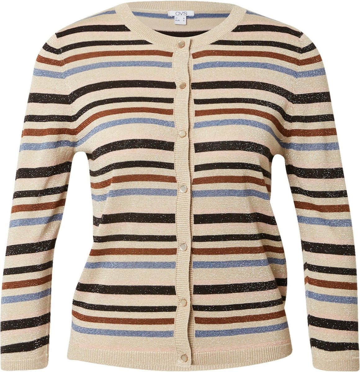 Ovs gebreid vest Blauw-M