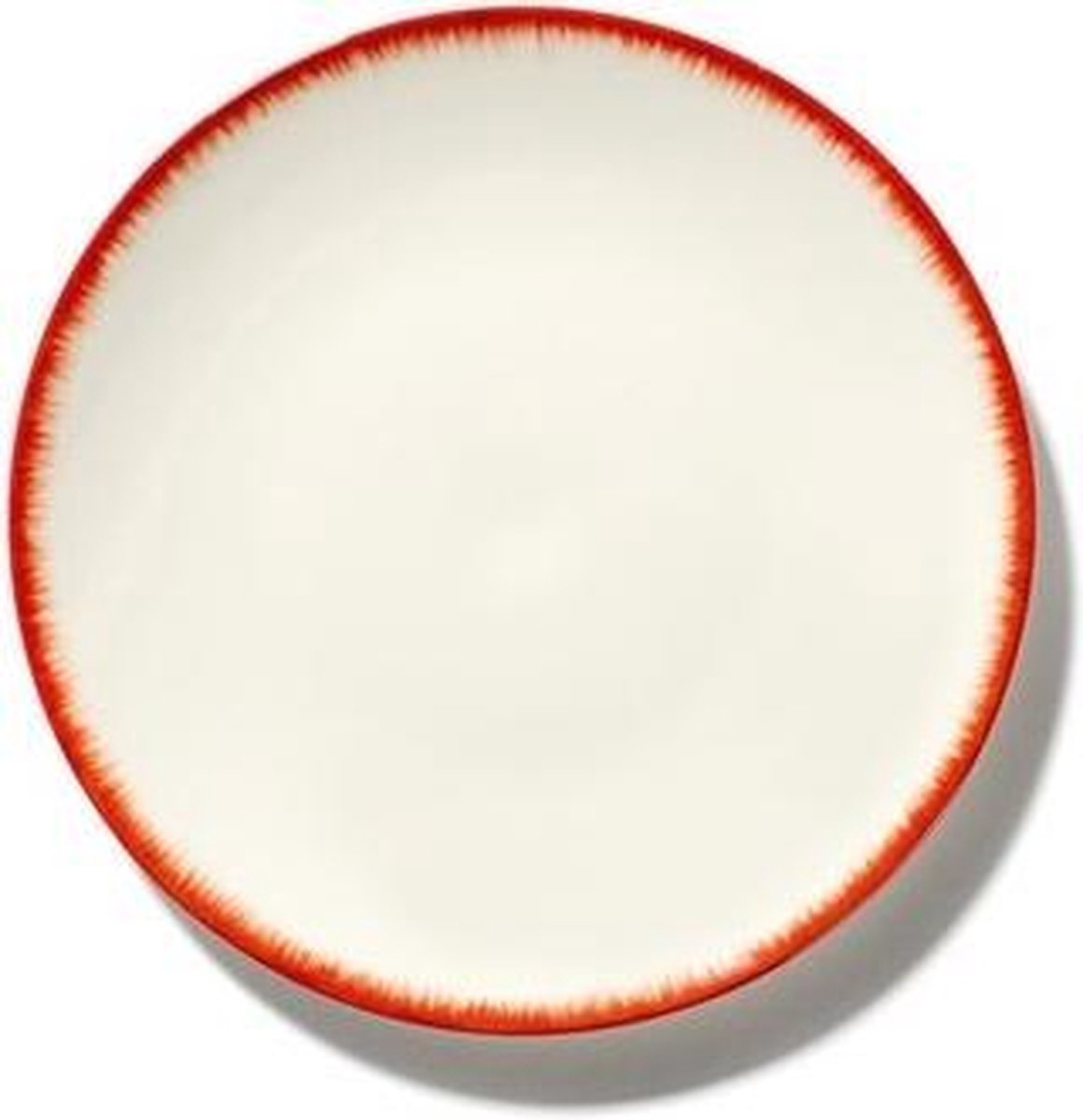 Serax Ann Demeulemeester Dé bord D17.5cm off white/red var2