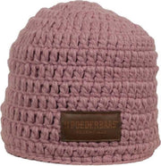 Poederbaas muts roze met fleece aan binnenzijde