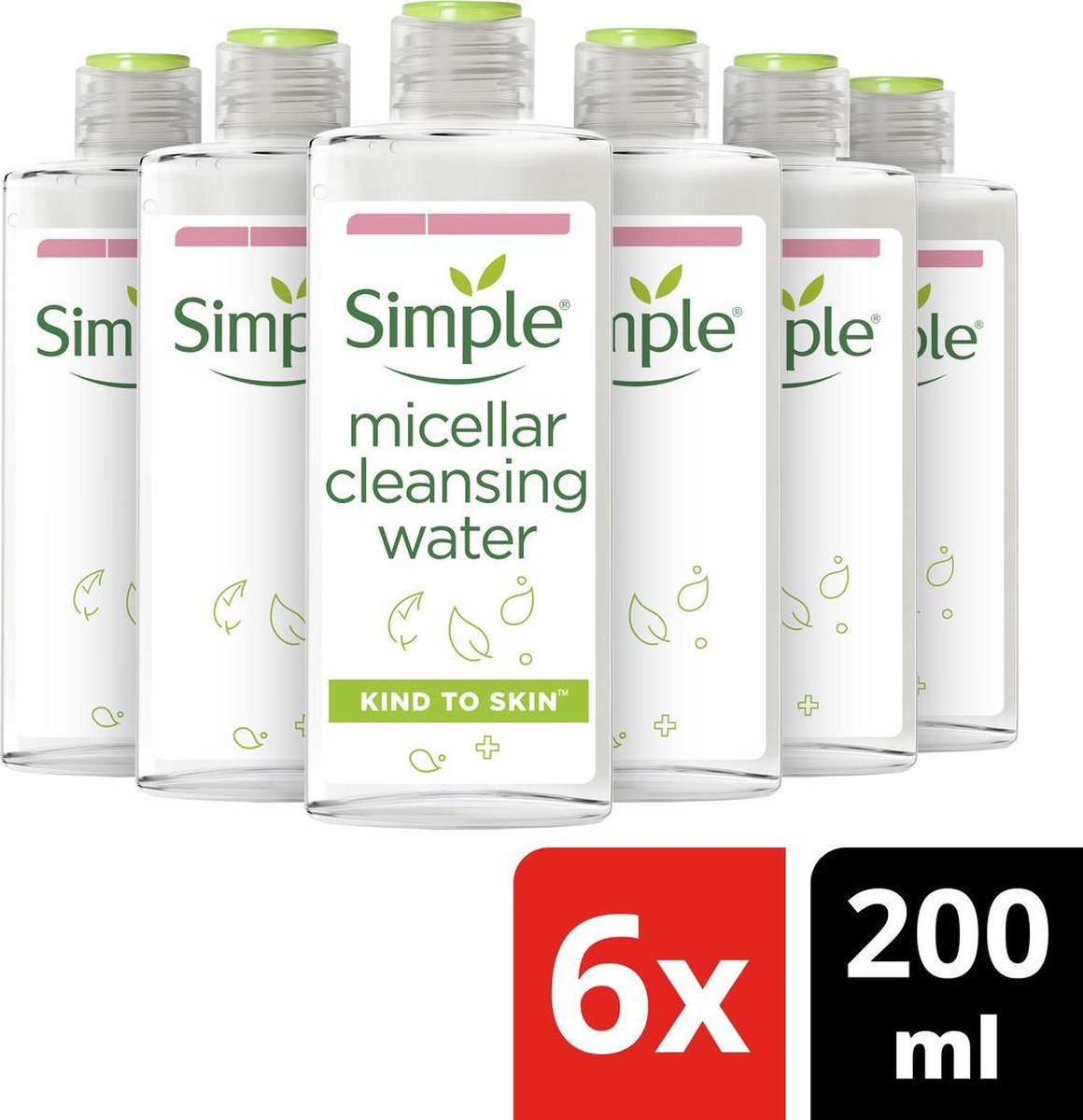 Simple Kind to Skin Micellar Water - 6 x 200 ml - Voordeelverpakking