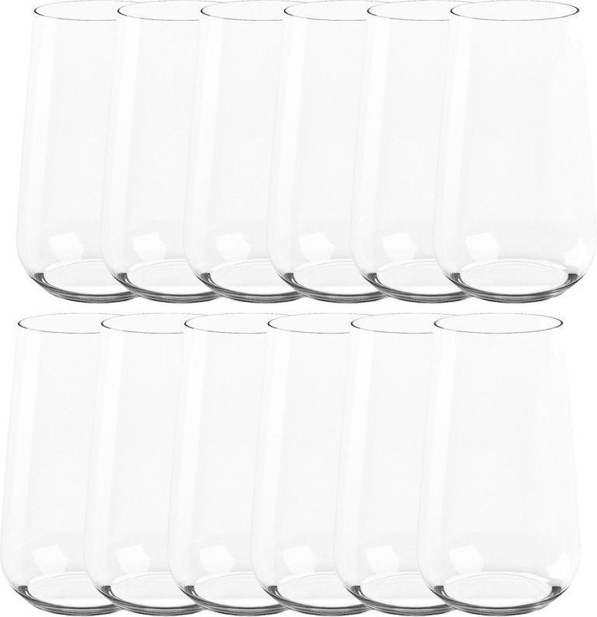 12x Drinkglazen/waterglazen Dundee transparant 350 ml