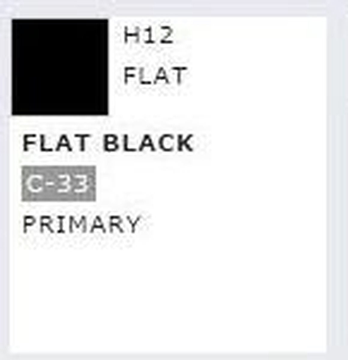 Mrhobby - Aqueous Hob. Col. 10 Ml Flat Black (Mrh-h-012) - modelbouwsets