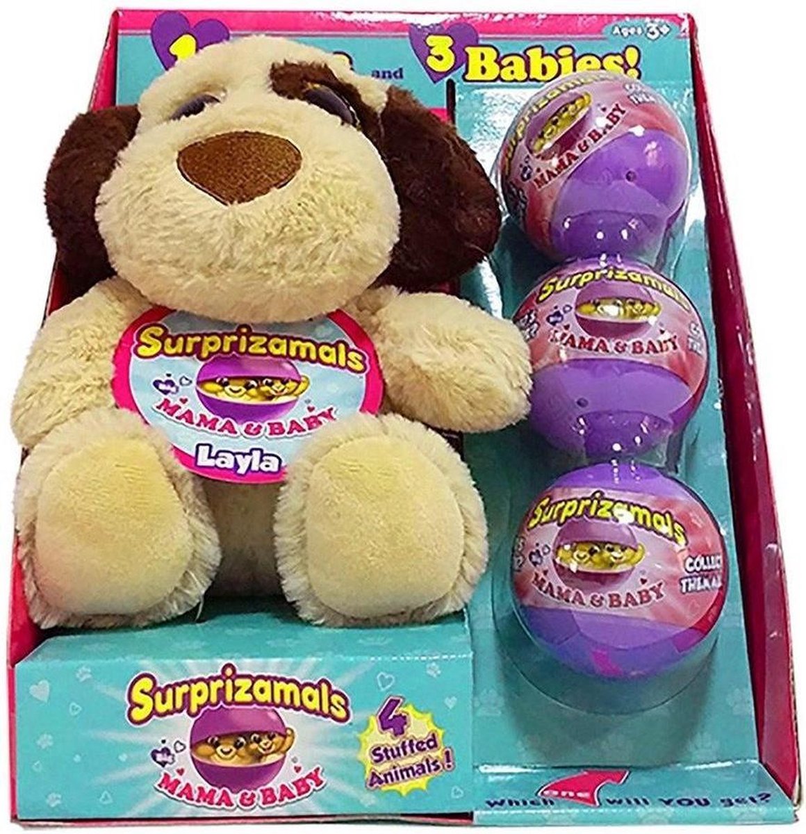 Surprizamals Knuffel met 3 Surprizamals Baby's Assorti