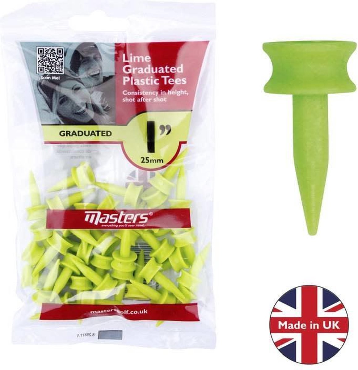 Masters Green Graduated Plastic Tees