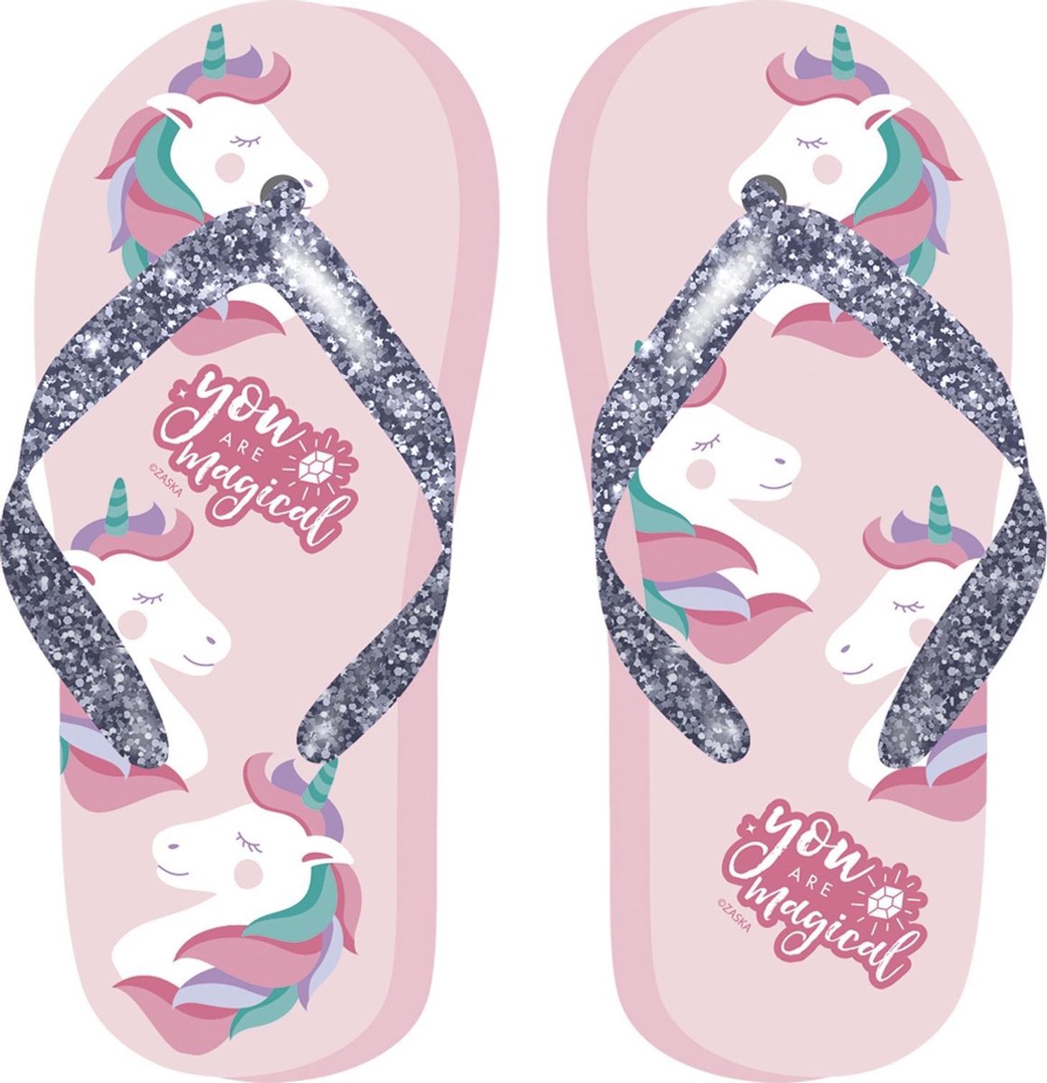 Arditex Teenslippers Unicorn Meisjes Roze/blauw Maat 28