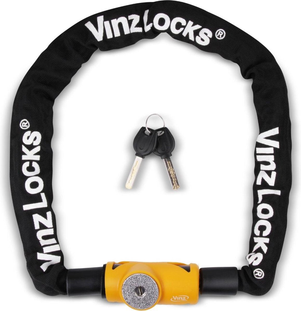 Vinz Ampato Kettingslot / Fietsslot met Vaste Kop 8mm - 90cm
