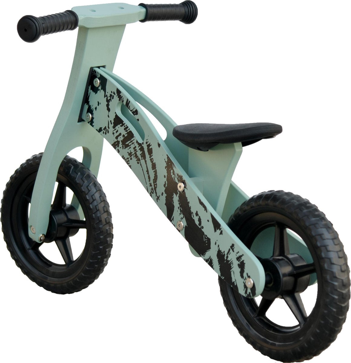 Loopfiets Hout Groen Distress VanPauline