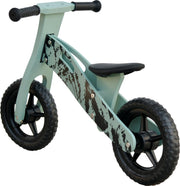 Loopfiets Hout Groen Distress VanPauline