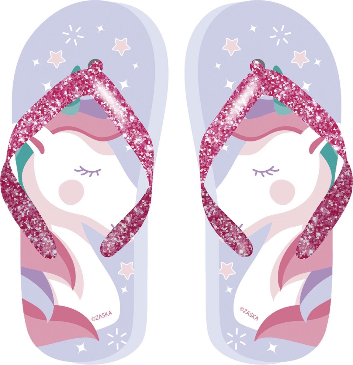 Arditex Teenslippers Unicorn Meisjes Paars/rood Maat 34